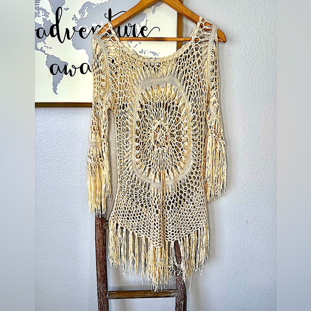 ASHA by ashley mccormick xs/s crochet coverup